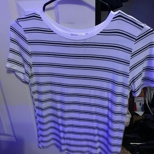White striped Short sleeve shirt